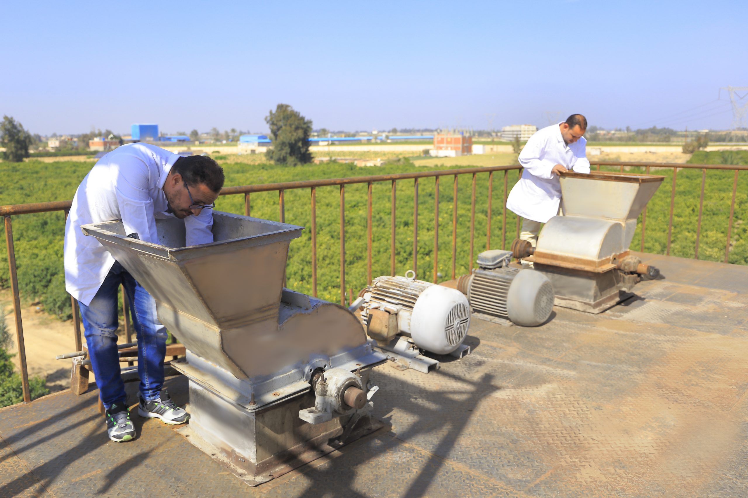 PHATRADE Sadat City facility exterior with Egyptian flag